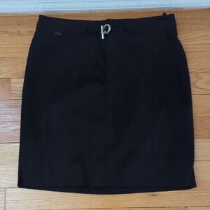 Ralph Lauren Black Mini Skirt with Silver Detail. Size 2. Never Worn.